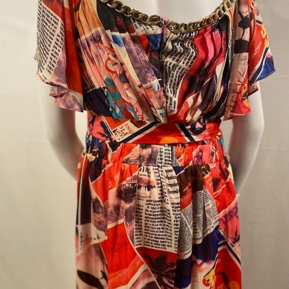 Fashion Nova Vogue Moment Printed Maxi Dress -Pink/Combo - Picture 12 of 13